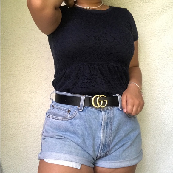 Abercrombie Kids Navy Blue Top Sz 13/14 - Picture 2 of 6